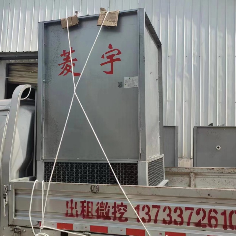 河南許昌菱宇小型號全鋼板方形逆流式鋼板冷卻塔整機出貨
