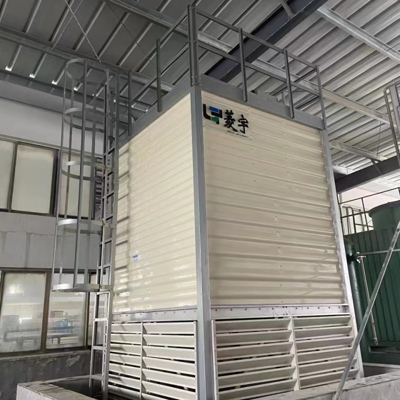 河南洛陽菱宇LYN--125T方形逆流式鈑金冷卻塔安裝完成